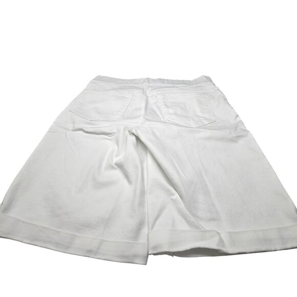 NYDJ Womens White Bermuda Shorts Lift Tuck Technology Size 6 Cool Embrace JJ3917 - Picture 9 of 9